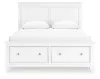 Ashley Furniture B680B20 Ashley Furniture B680B20 Fortman - Queen Panel Storage Bed - White