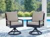 Ashley Furniture PCP587-602A East Beach - Swivel Chair With Cushion (Set of 2) - Blue
