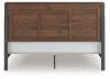 Ashley Furniture PCB386B4 Ashley Furniture PCB386B4 Fortlorn - King Panel Bed - Walnut Brown