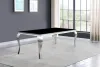 CoasterEssence 105071 Carone - Rectangular Glass Top Dining Table - Black