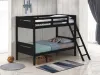 CoasterEveryday 405051BLK Littleton - Wood Twin Over Twin Bunk Bed - Black