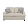 CoasterElevations 511092 Glenn - Upholstered English Arm Loveseat - Light Gray And Blue