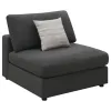 CoasterEssence 551324-SET Serene - 6 Piece Upholstered Modular Sectional Sofa - Charcoal