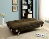 Furniture of America CM2675BR Gallagher - Futon Sofa With Bluetooth Speaker - Dark Brown