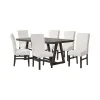 New Classic 40-4125-DW6C New Classic 40-4125-DW6C High Line - Dining Table & 6 Chairs - White