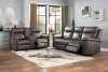 New Classic 22-U1798-2PM New Classic 22-U1798-2PM Quade - P1 2 Piece Power Footrest Sofa & Loveseat - Dark Brown