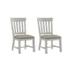 Intercon DK-CH-460C-RFO-RTA Drake - Slat Chair - Rustic White / French Oak