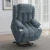 CoasterEveryday 602294P Houston - Upholstered Power Lift Recliner - Slate Blue