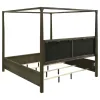 Coaster Fine Furniture 224931KE Gran Park - Eastern King Four Poster Canopy Bed - Dark Cocoa