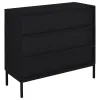 Coaster Fine Furniture 950420 Jess - 2-Door Arched Fluted Glass Accent Cabinet - Black