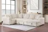 Coaster Fine Furniture 501205B3 Devonshire - Right Chaise With Storage & 1 Piece Pillow, Box 3 of 3 - Camel