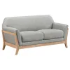 Coaster Fine Furniture 511071-S2 Vaughn - 2 Piece Fabric Upholstered Flared Arm Sofa Set - Gray