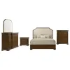 Coaster Fine Furniture 205301KE-S5 Garland - 5 Piece Eastern King Bedroom Set - Brown Cherry