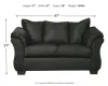 Ashley Furniture 7500835 Darcy - Loveseat - Black