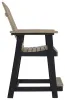 Ashley Furniture P211-124 Fairen Trail - Barstool (Set of 2) - Black / Driftwood