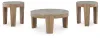 Ashley Furniture T237-13 Guystone - Occasional Table Set (Set of 3) - Light Brown