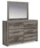 Ashley Furniture PCB2405B1 Ashley Furniture PCB2405B1 Graystorm - Dresser And Mirror - Brown Gray