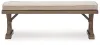 Ashley Furniture PCP790-600 Laguna Heights - Bench With Cushion - Beige