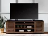 Ashley Furniture W737-78 Kallari - XL TV Stand With Fireplace Option - Warm Brown / Black