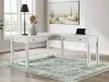 Ashley Furniture H742H1 Ashley Furniture H742H1 Robbinsdale - L-Shaped Home Office Desk - Antique White