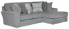 Jackson Furniture Industries 2477/46/76/2-28 Jackson Furniture Industries 2477/46/76/2-28 Glacier - 2 Piece Sofa Chaise (LSF Loveseat / RSF Chaise) - Shark