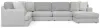 Jackson Furniture Industries 3303/30/62/76-18 Logan - 3 Piece Sectional With Comfort Coil Seating And 9 Included Accent Pillows Right Side Facing Chaise - Moonstruck