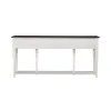 Liberty Furniture 417-AT72 Allyson Park - Hall Table - Wirebrushed White / Charcoal