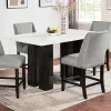 New Classic 40-1221-T Faust - Adjustable Table / Base & Top - White