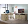 Riverside Furniture 28130 Perspectives - Single Pedestal Desk - Sun-Drenched Acacia