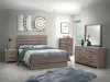 CoasterEveryday 207041KE Brantford - Wood Eastern King Panel Bed - Barrel Oak