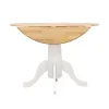 CoasterEveryday 4241 Allison - Round Drop Leaf Extension Dining Table - White