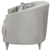 CoasterElevations 508462 Avonlea - Upholstered Sloped Arm Loveseat Velvet - Pearl Silver