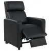 CoasterEveryday 600181-S4A Toohey - 7 Piece 4-Seater Upholstered Tufted Recliner Living Room Set - Black