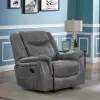 CoasterEveryday 650356 Conrad - Upholstered Padded Arm Glider Recliner - Gray