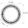 CoasterEssence 961428 Lixue - Round Wall Mirror LED Lighting - Silver