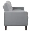 Coaster Fine Furniture 506781-S2 Bowen - 2 Piece Upholstered Track Arm Tufted Sofa Set - Gray