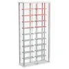 Coaster Fine Furniture 182037 Montara - Tempered Glass Wine Storage LED Curio Cabinet - Chrome