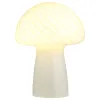 Coaster Fine Furniture 920249 Kanaby - Mushroom Shaped Glass Bedside Table Lamp - White