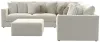 Jackson Furniture Industries 2235/36/31/59/37/12-16 Ritzy - 5 Piece Modular Sectional And 1 Included Cocktail Ottoman - Bone