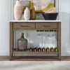 Liberty Furniture 618-SR4836 Edison - Server With Faux Marble Top - Brownstone