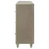 Coaster Fine Furniture 222663FB Lorient - 8-Drawer LED Bedroom Flame Box Dresser - Ivory Camel