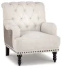 Ashley Furniture A3000053 Tartonelle - Accent Chair - Ivory / Taupe