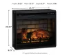 Ashley Furniture W100-101 Ashley Furniture W100-101 Entertainment Accessories - Fireplace Insert Infrared - Black