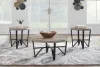 Ashley Furniture T235-13 Deanlee - Occasional Table Set (Set of 3) - Grayish Brown / Black