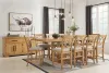 Ashley Furniture D773/32/124(5)/60 Ashley Furniture D773/32/124(5)/60 Havonplane - 12 Pc. - Counter Extension Table, 10 Upholstered Barstools, Server - Brown