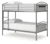 Ashley Furniture PCB400-59 Lanceburg - Twin/Twin Bunk Bed With Ladder - Gray
