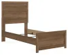 Ashley Furniture PCB1116B8 Ashley Furniture PCB1116B8 Broachmyn - Twin Panel Bed - Auburn