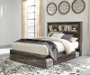 Ashley Furniture B211B17 Ashley Furniture B211B17 Drystan - Queen Bookcase Bed With 2 Side Drawers - Brown / Beige