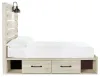 Ashley Furniture B192B16 Ashley Furniture B192B16 Cambeck - Full Panel Bed With Side Storage Drawers - Whitewash