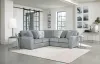 Jackson Furniture Industries 2477/62/42-28 Jackson Furniture Industries 2477/62/42-28 Glacier - 2 Piece Sectional With 9 Included Accent Pillows - Shark